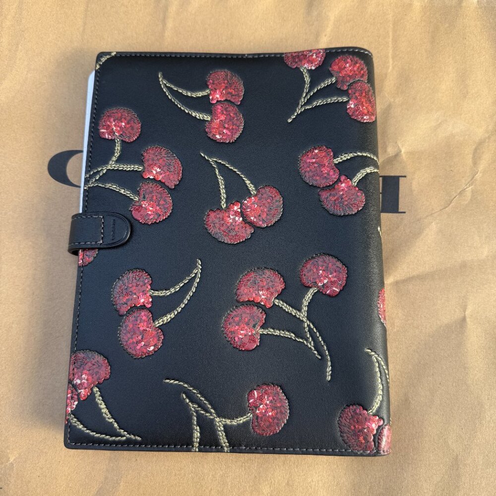 Coach Cherry Print Notebooks cdb79 + Coach Cherry Print Pencil Case cdc00 - Picture 3 of 5